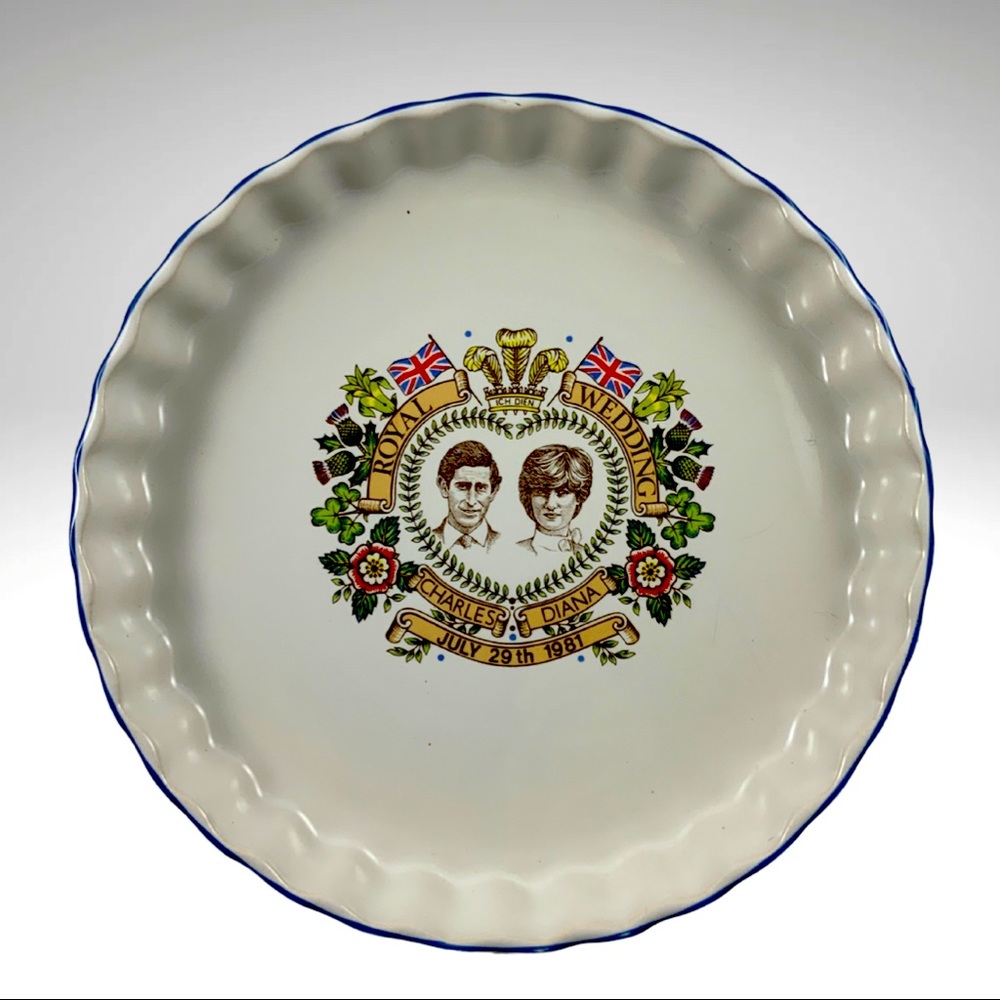 Ashley Ceramics England Royal Wedding Commemorative Pie Plate